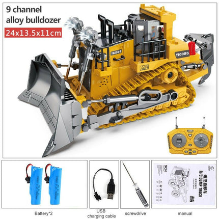DIDI Kids Shop Yellow Bulldozer 2B / China Remote-Control Excavator USB-Bulldozer Car Toys