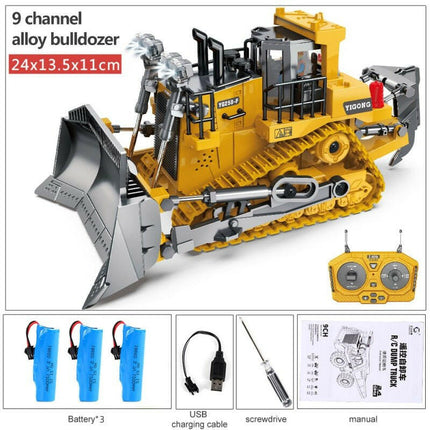 DIDI Kids Shop Yellow Bulldozer 3B / China Remote-Control Excavator USB-Bulldozer Car Toys