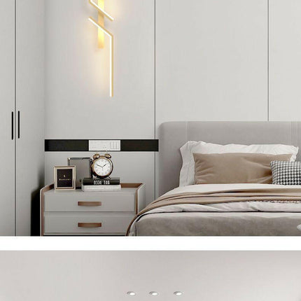 Modern Minimalist LED Wall Lamp Bedside TV Background Light - Mad Fly Essentials