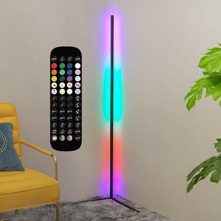 Elephantech Lighting & Bulbs Black-Remote control / RGBW / EU Plug Nordic LED RGB Colorful Corner Floor Lamp