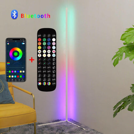 Elephantech Lighting & Bulbs White-Bluetooth / RGBW / EU Plug Nordic LED RGB Colorful Corner Floor Lamp