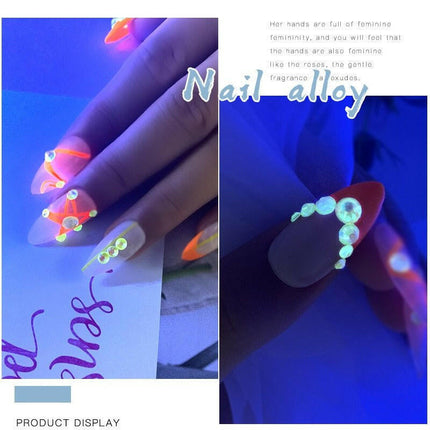 Luminous Rhinestone -8 Color-3D Nail Art - Beauty & Health Mad Fly Essentials