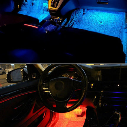 Fccemc Super Deals LED Car Ambient USB Atmosphere Backlight