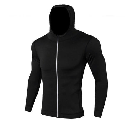 Fitness Essentials Men's Fashion Photo color 2 / S Men Reflective Zipper Fitness Hoodie Jackets