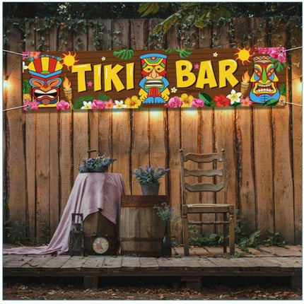 flowerherd Home & Garden Vintage Plates Aloha Tiki Bar Sign Decor