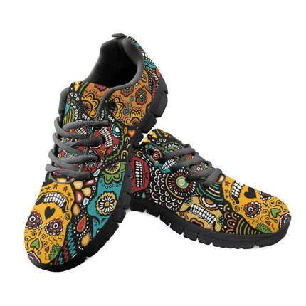 FORUDESIGNS Men Classic Sugar Skull Lace Up Shoes - Men's Fashion Mad Fly Essentials