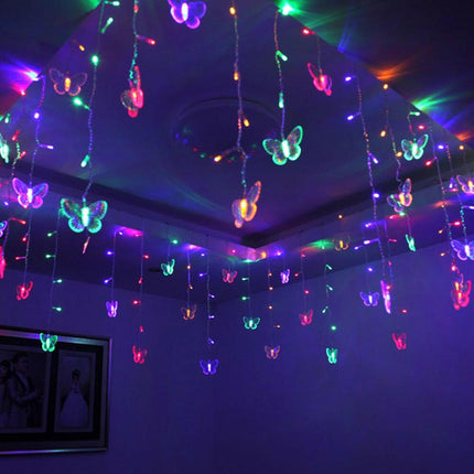 Gooparty Seasonal Decor Style1 Multi Color / 220V EU Plug Party 1.5m LED Butterfly String Light