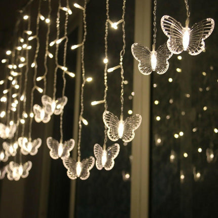 Gooparty Seasonal Decor Style1 Warm white / 220V EU Plug Party 1.5m LED Butterfly String Light