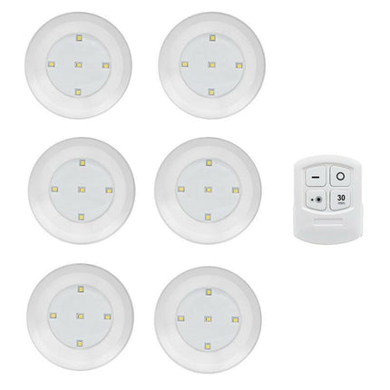 GRN-FLASHING Lighting & Bulbs LED-1 remote-6 lamp / Warm White Under Cabinet LED Night Light