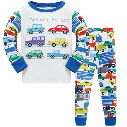 Hooyi Kids Shop Boy Luminous Airplane Dinosaur Pajama Set