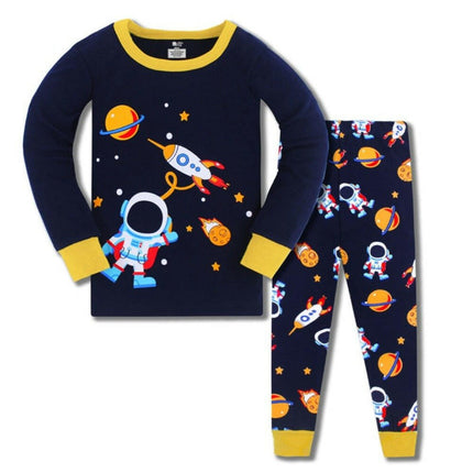 Hooyi Kids Shop TB765 ROCKET / 5T Boy Luminous Airplane Dinosaur Pajama Set