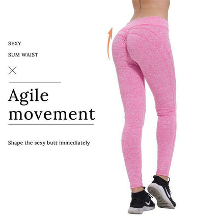 Women Sexy High-Waist Patchwork Fitness Pants - Women's Shop Mad Fly Essentials