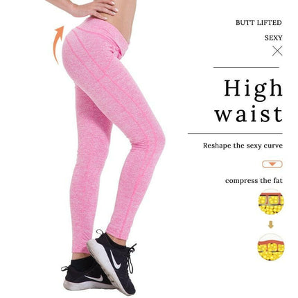 Women Sexy High-Waist Patchwork Fitness Pants - Women's Shop Mad Fly Essentials