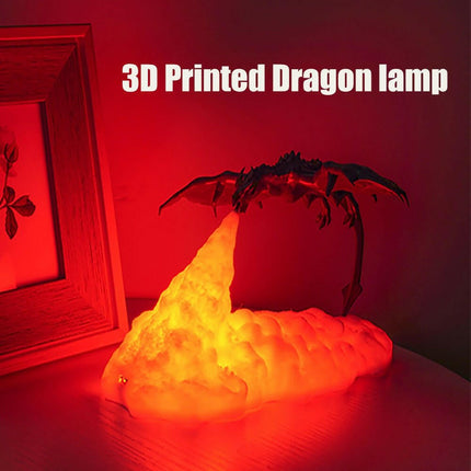 Dragon Shaped 3D LED Rechargeable Night Light - Lighting & Bulbs Mad Fly Essentials