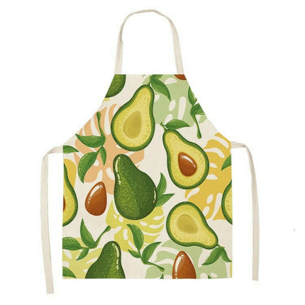 Kitchen Avocado Tropical Linen Baking Apron - Home & Garden Mad Fly Essentials