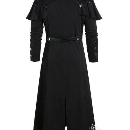 Men Medieval Assassin Leather Trench Costume - Men's Fashion Mad Fly Essentials