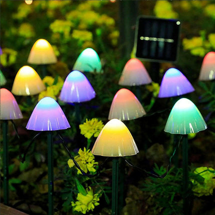 LED Solar Mushroom 10/20/30 String Outdoor Lights - Lighting & Bulbs Mad Fly Essentials