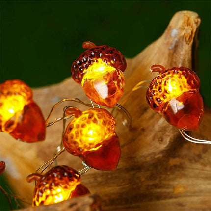 3D Twinkle Garlands LEDs Acorn String Lights 8-Mode Fairy Lamp - Mad Fly Essentials