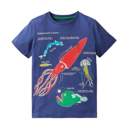 Little maven Kids Shop Boy Shooting Stars Luminous Shirt