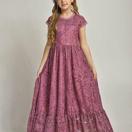 Baby Girl Bohemian Floral Wedding 3-15yo Princess Dress - Kids Shop Mad Fly Essentials