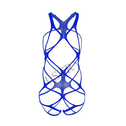 LSTRY Women's Shop Blue / One Size Women Open Bra Crotch Elastic Lingerie Costume