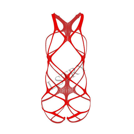 LSTRY Women's Shop Red / One Size Women Open Bra Crotch Elastic Lingerie Costume