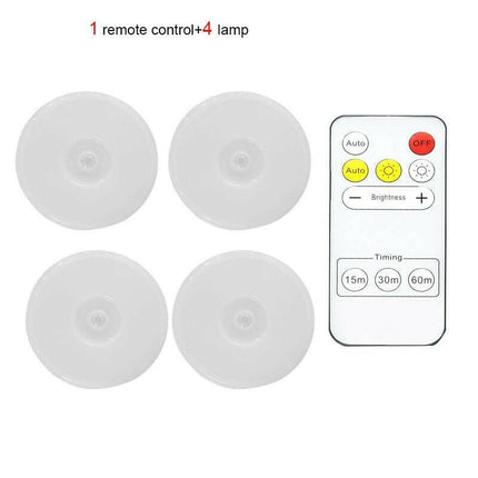 Mad Fly Essentials 0 1 control-4 lamp Wireless Remote Control Under Cabinet Kitchen Light USB Rechargeable Magnetic Pir Motion Sensor Night Lamp for Bedroom Wardrobe