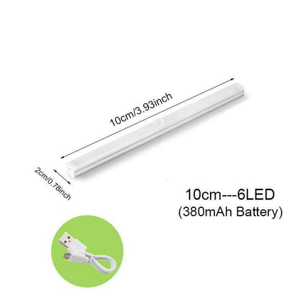 Mad Fly Essentials 0 10cm-6LED / Warm White Motion Sensor Light Wireless LED Night Light USB Rechargeable Night Lamp For Kitchen Cabinet Wardrobe Lamp Staircase Backlight