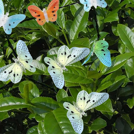 LED Solar Butterfly Fiber-Optic Fairy Lights - Seasonal Decor Mad Fly Essentials