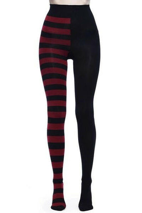 Mad Fly Essentials 0 2 / One Size FCCEXIO Striped Yoga Legging Women Print Goth Style Long Tights Casual Punk Ladies Sport High Waist Workout Elastic Leggings