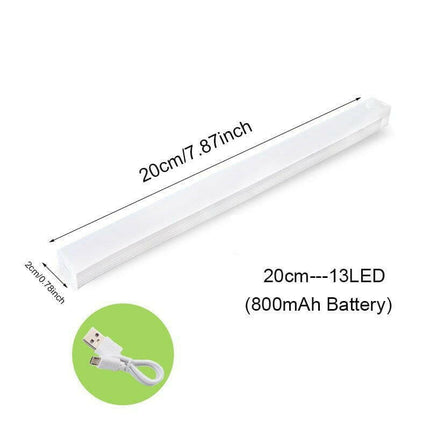 Mad Fly Essentials 0 20cm-13LED / Warm White Motion Sensor Light Wireless LED Night Light USB Rechargeable Night Lamp For Kitchen Cabinet Wardrobe Lamp Staircase Backlight