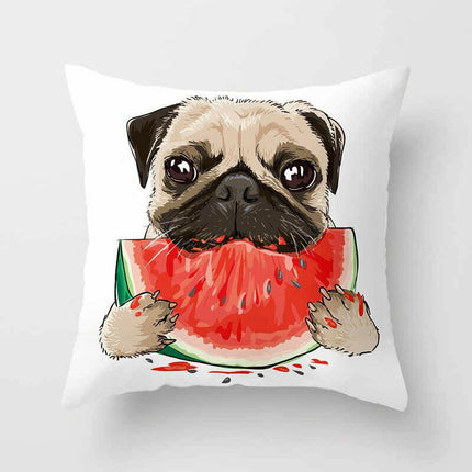 Mad Fly Essentials 0 2BZ-40599-076 1Pcs Cute Dog Animal Pattern Polyester Cushion Cover Decorative Throw Pillow Home Sofa Seat Car Decoration Pillowcase 40599