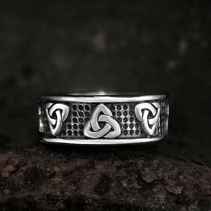 Mad Fly Essentials 0 316L Stainless steel Odin Norse Viking Amulet Rune MEN Ring fashion words RETRO Rings Jewelry OSR634