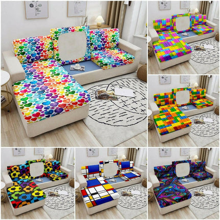 3D Print Geometric Sofa Seat Stretch Covers - Home & Garden Mad Fly Essentials