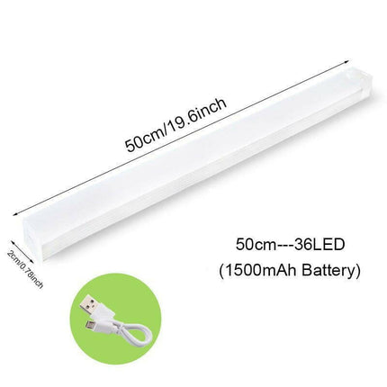 Mad Fly Essentials 0 50cm-36LED / Warm White Motion Sensor Light Wireless LED Night Light USB Rechargeable Night Lamp For Kitchen Cabinet Wardrobe Lamp Staircase Backlight