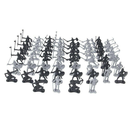 Mad Fly Essentials 0 60Pcs Miniature Warriors Soldiers Model Military Figure Toy Medieval  Knights Sandtable Decoration Kids Toys
