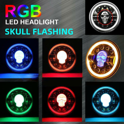 Round Motorcycle LED Headlight Covers - Super Deals Mad Fly Essentials