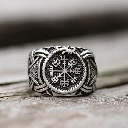 Mad Fly Essentials 0 7 / OSR634 316L Stainless steel Odin Norse Viking Amulet Rune MEN Ring fashion words RETRO Rings Jewelry OSR634