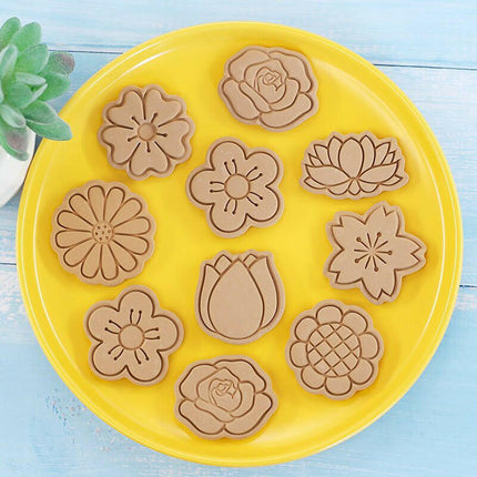 Flower Shaped 3D-8pcs-set-Cookie Cutters - Home & Garden Mad Fly Essentials