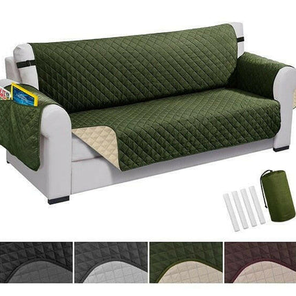 Mad Fly Essentials 0 Army Green / Recliner (76x230cm) Waterproof Quilted Sofa Couch Cover Pet Dog Kids Mat Stretch Elastic Sofa Cover Furniture Protector Machine Washable