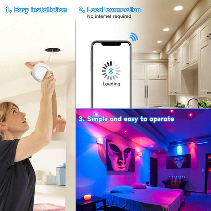 Bluetooth Smart LED-RGB Ceiling Luminaire - Lighting & Bulbs Mad Fly Essentials