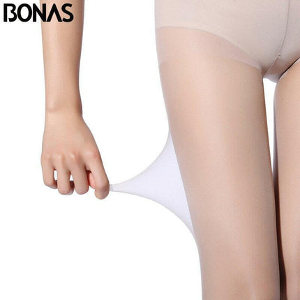 Mad Fly Essentials 0 BONAS 15D Sexy Breathable Tights Women Pantyhose Ultra-thin Nylon Tights Stretchy Stockings Female Tear-resistant Pantyhose