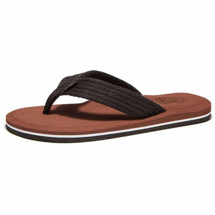 Mad Fly Essentials 0 brown / 7 Summer Men Flip Flops High Quality Comfortable Beach Sandals Shoes for Men Male Slippers Plus Size 47 Casual Shoes Free shipping