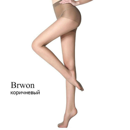 Mad Fly Essentials 0 Brown BONAS 15D Sexy Breathable Tights Women Pantyhose Ultra-thin Nylon Tights Stretchy Stockings Female Tear-resistant Pantyhose