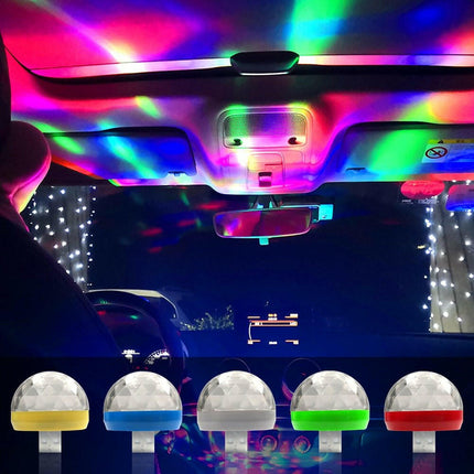 Mad Fly Essentials 0 Car Auto USB DJ RGB Mini Colorful Music Sound LED USB-C Apple Holiday Party Karaoke Atmosphere Lamp Welcome 5V Ball Laser Light