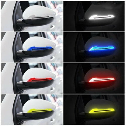 Mad Fly Essentials 0 Car Reflective Stickers Collision avoidance Warning Strip Tape Traceless Protective Sticker Warn on Car Rearview Mirror