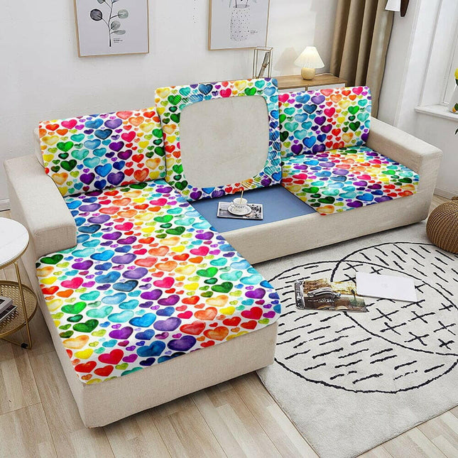 3D Hearts Geometric Sofa Slipcover - Home & Garden Mad Fly Essentials