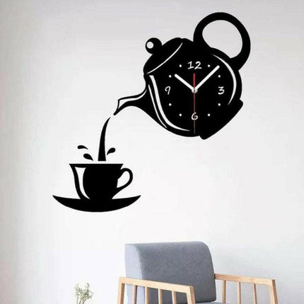 3D Acrylic Coffee Cup Wall Clocks - Home & Garden Mad Fly Essentials