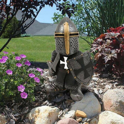 European Medieval Knight Guard Garden Sculpture - Home & Garden Mad Fly Essentials