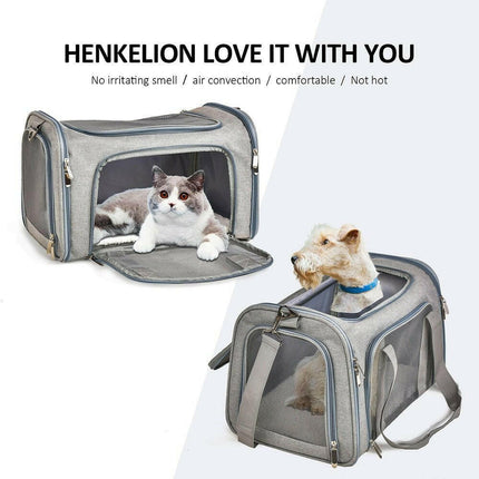 Mad Fly Essentials 0 Dog Carrier Bag Soft Side Backpack Cat Pet Carriers Dog Travel Bags Airline Approved Transport For Small Dogs Cats Outgoing